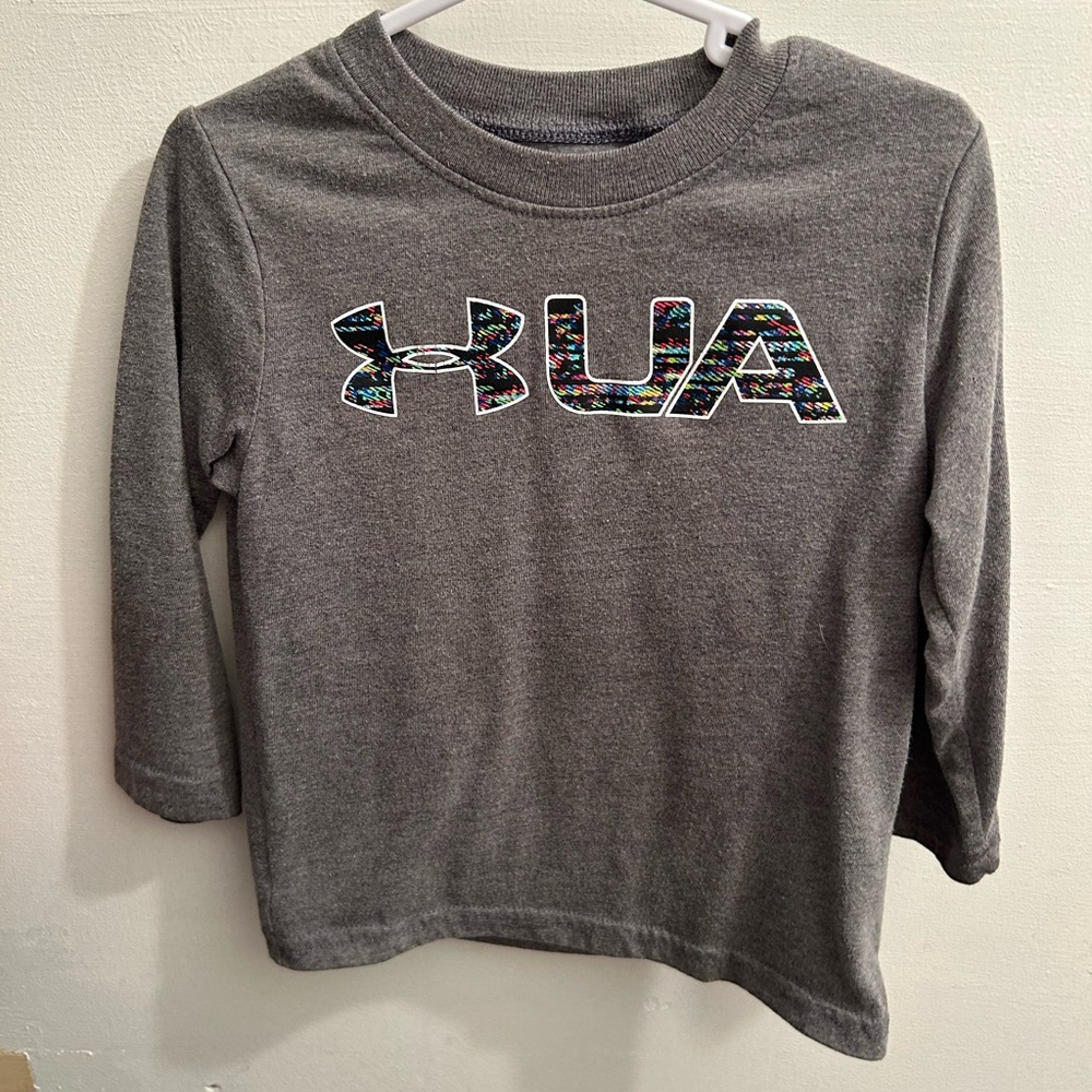 Under Armour Toddler Gray Long Sleeve Shirt
